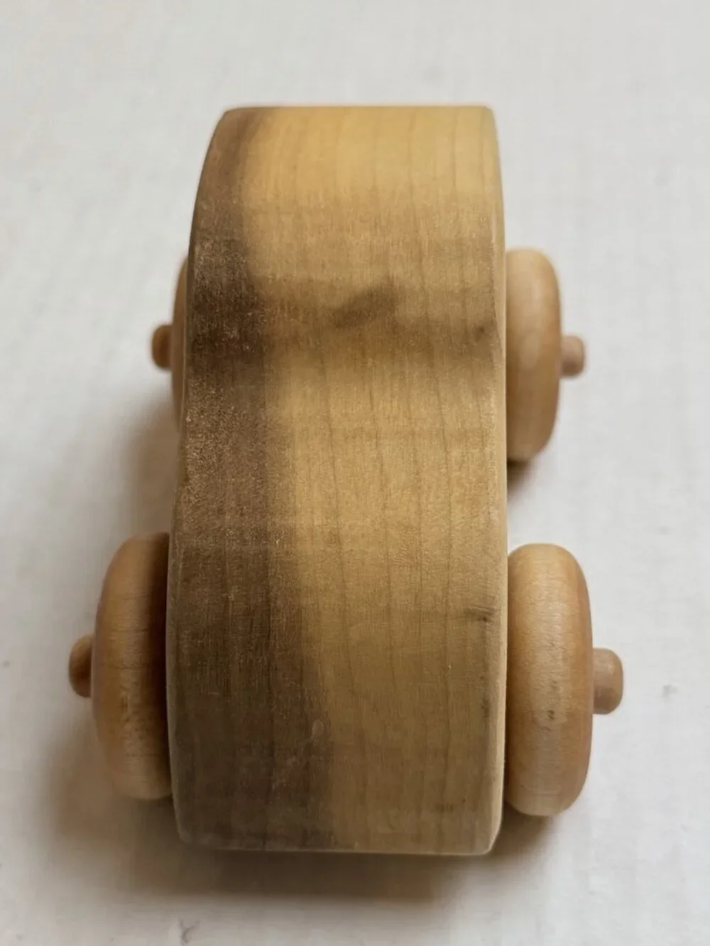 Handmade Wooden Toy Car Montessori Push Vehicle‎ Solid Wood Natural Gift